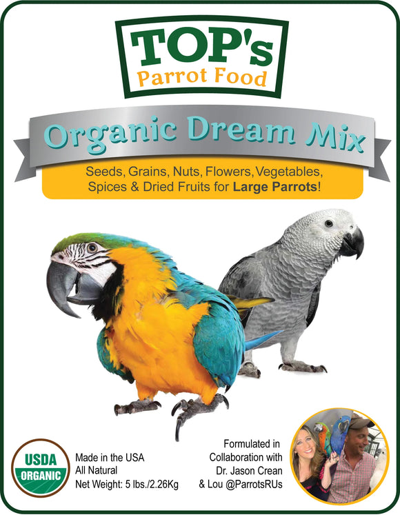 Organic Dream Mix Q&A with Dr. Jason Crean by TOP's Parrot Food