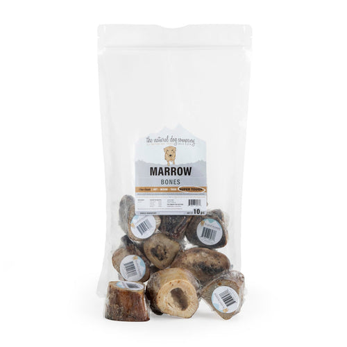 Tuesdays Natural Dog Company 1-2 Beef Marrow Bone (Bulk - Shrinkwrapped) Dog Treats