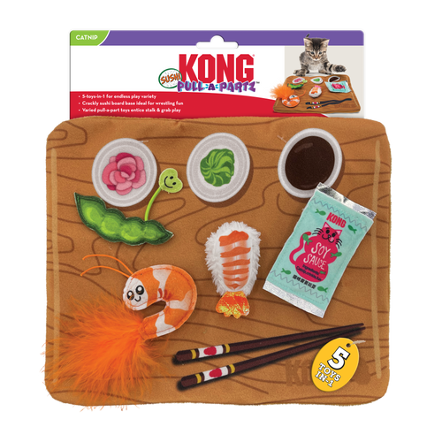 KONG Pull-A-Partz Sushi Cat Toy