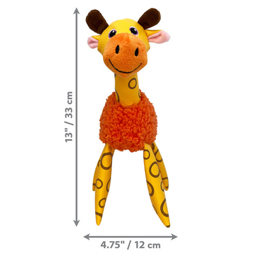 KONG Floofs Shakers Giraffe Dog Toy