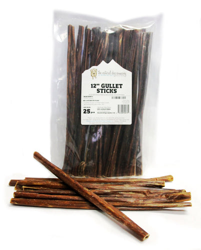 Tuesdays Natural Dog Company 12 Gullet Sticks (Bulk) Dog Treats