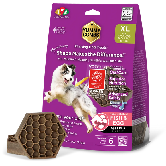 Yummy Combs Fish & Egg Flossing Adult Dog Treats