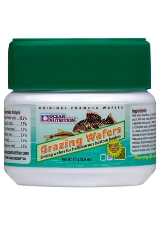 Ocean Nutrition Grazing Wafers Sinking Fish Food (2.6 oz)