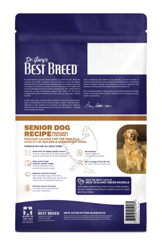 Dr. Gary's Best Breed Senior Dog Recipe