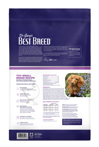 Dr. Gary's Best Breed Toy-Small Breed Recipe