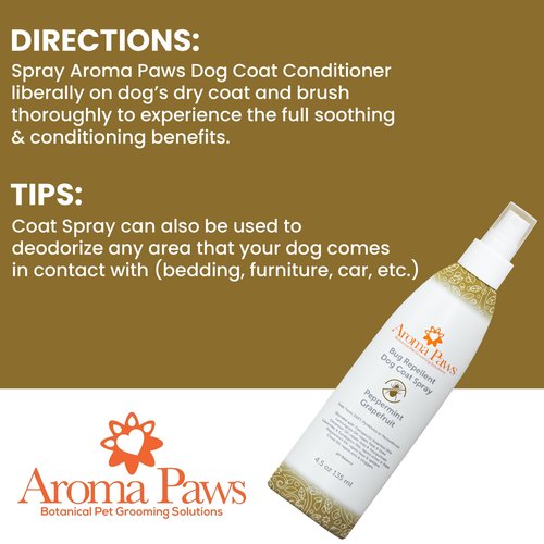 Aroma Paws Bug Repellent Dog Coat Spray