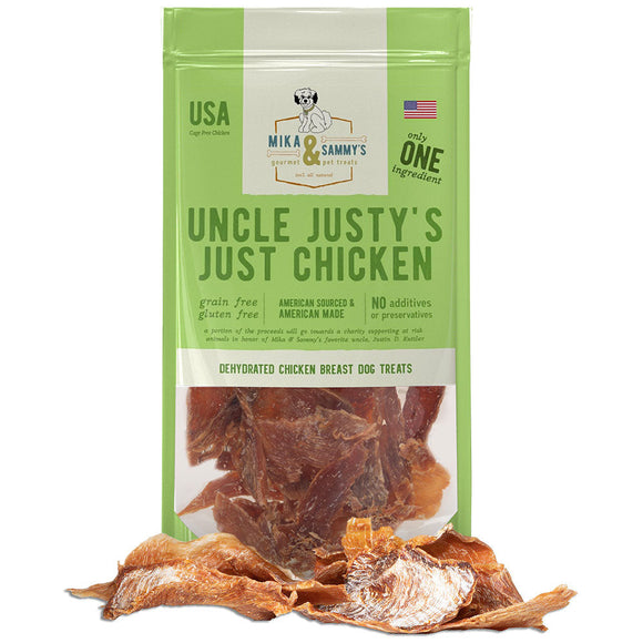 Mika & Sammy's Uncle Justy's Just Chicken Dog Treats (5 Oz)