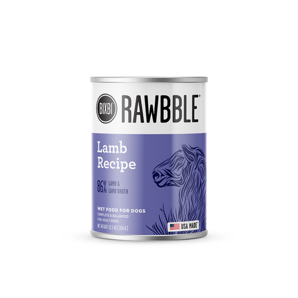 BIXBI Rawbble® Wet Food for Dogs – Lamb Paté Recipe