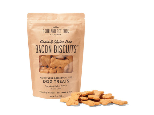 Portland Pet Food Company Grain & Gluten-Free Bacon Biscuits Dog Treats