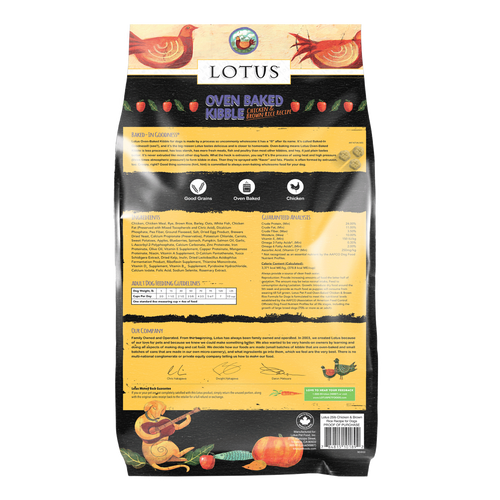 Lotus Dog Regular Bites Chicken Adult Recipe Dry Dog Food