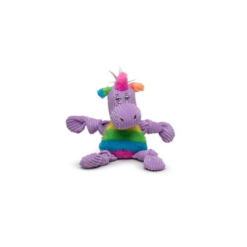 Huggle Hounds Rainbow Pride Unicorn Knottie® Plush Dog Toy (Large)