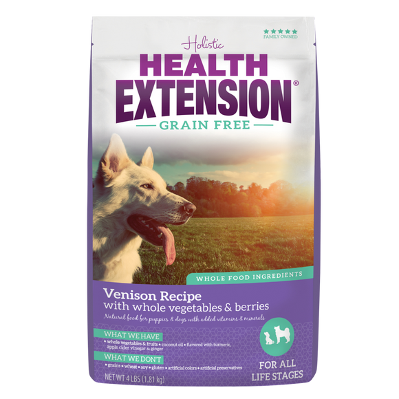 Health Extension Grain Free Venison Recipe Dry Dog Food