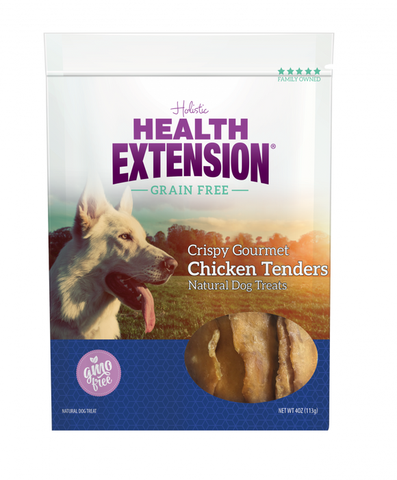 Health Extension Grain Free Crispy Gourmet Chicken Tenders Dog Treats