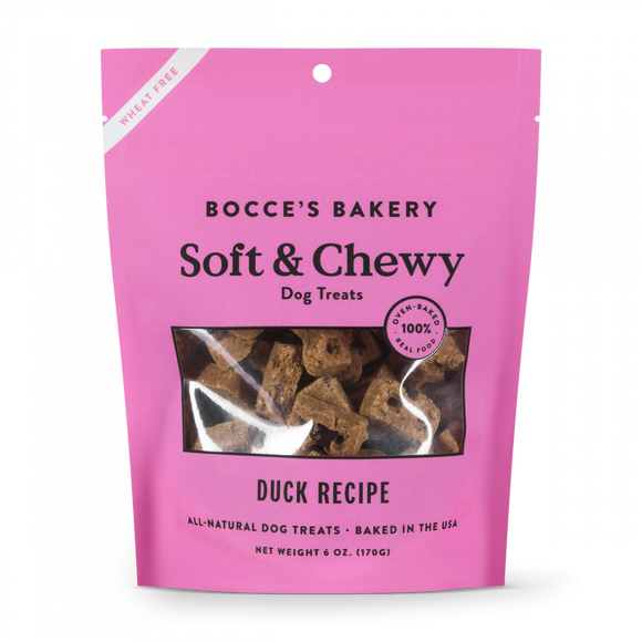 Bocce's Bakery Soft & Chewy Duck Recipe Dog Treats