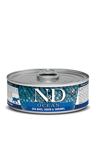 Farmina N&D Ocean Sea Bass, Squid & Shrimp Adult Cat Wet Food