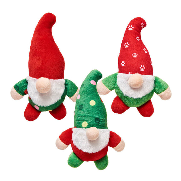 Spot Holiday Gnome Toys Assorted Dog Toy