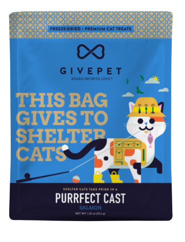 GivePet Grain Free Freeze-Dried Cat Treats Purrfect Cast Salmon