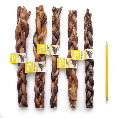 Supercan 12 Braided Bully Sticks