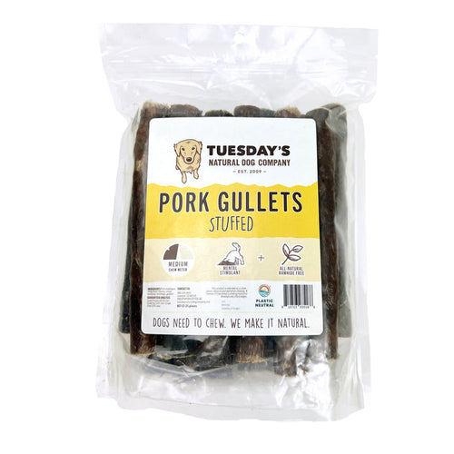 Tuesdays Natural Dog Company  6 Pork Chewy Bulls (Bulk) Dog Treats