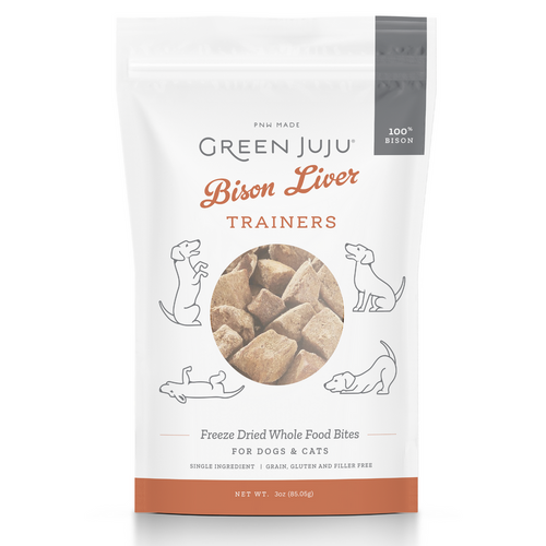 Green Juju Bison Liver Trainers Dog Treats