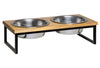 Loving Pets Natural Wooden Top Diner