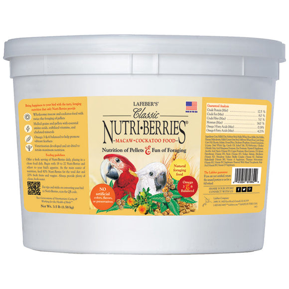 Lafeber Classic Nutri-Berries Macaw & Cockatoo Nutri-Berries