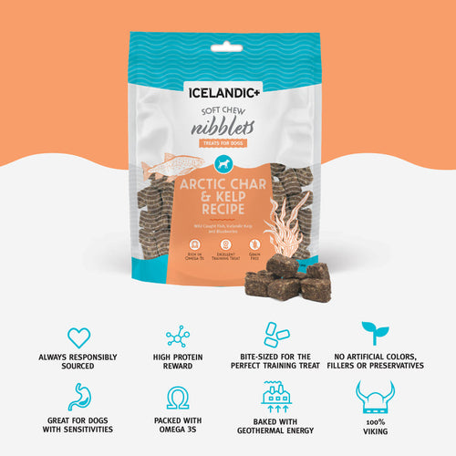 Icelandic+™ Arctic Char & Kelp Soft Chew Nibblets For Dogs