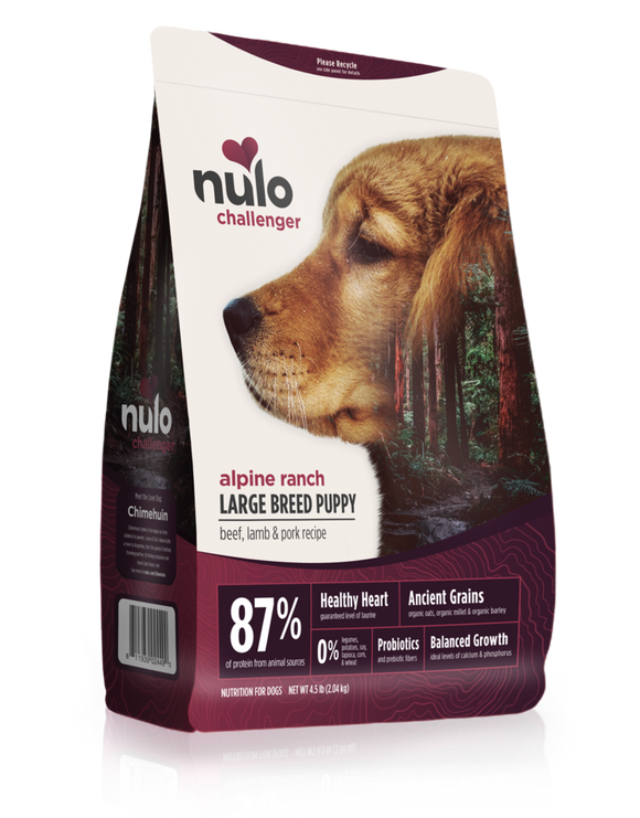 Nulo Challenger High-Meat Kibble Beef, Lamb & Pork for Large Breed Puppy Dogs