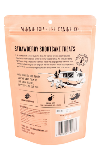 Winnie Lou Strawberry Shortcake Dog Treats (4 oz)