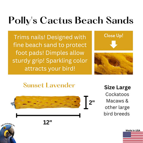 Polly's Pet Products Beach Sands Large Bird Perch