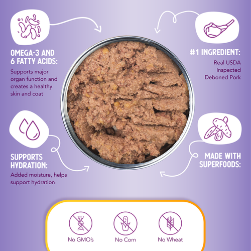 Health Extension Carolina Skillet - Pork Recipe Wet Dog Food