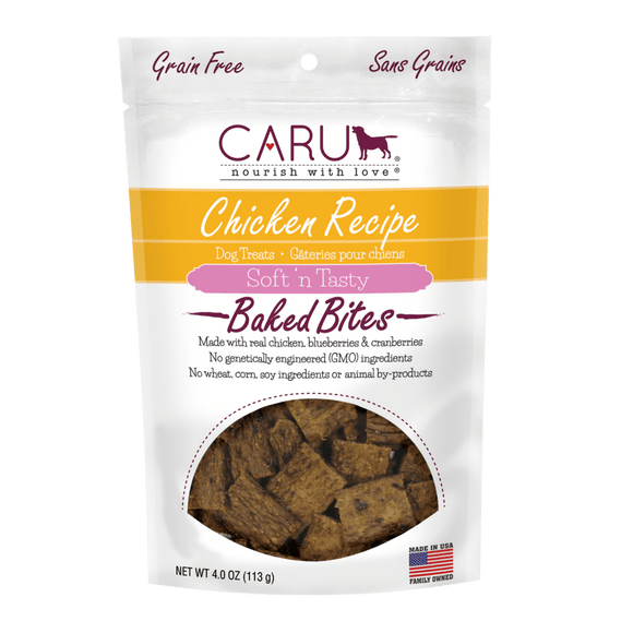 Caru Soft ‘n Tasty Baked Chicken Recipe Bites for Dogs (3 oz)