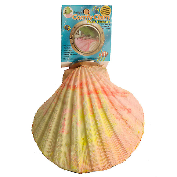 Polly's Pet Products Comfy Clam Bird Perch