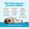 CocoTherapy Virgin Coconut Oil USDA Certified Organic Coconut Oil for Dogs, Cats, & Birds