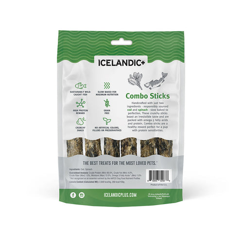 Icelandic+ Cod & Spinach Combo Sticks For Dogs