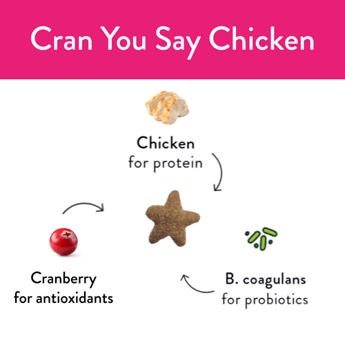 Shameless Cran You Say Chicken Crunchy Cat Treats