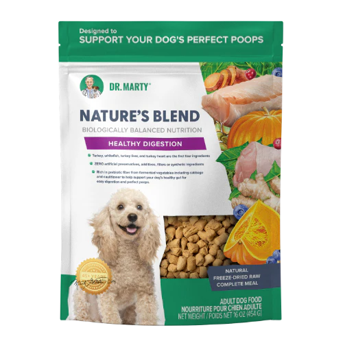 Dr. Marty Nature’s Blend Healthy Digestion Premium Freeze-Dried Raw Dog Food