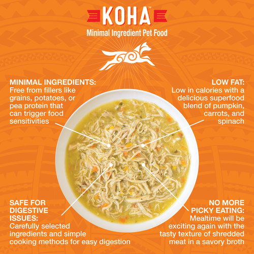 Koha Pure Shreds Shredded Chicken Breast Entrée for Dogs