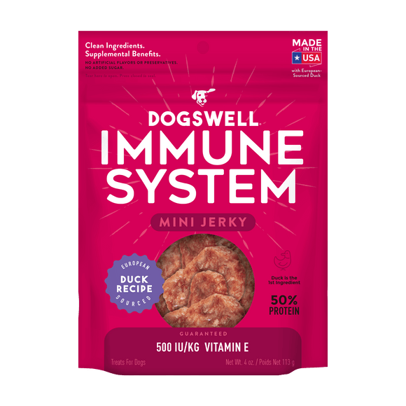 DOGSWELL® Immune System Mini Jerky Treats, Duck Recipe