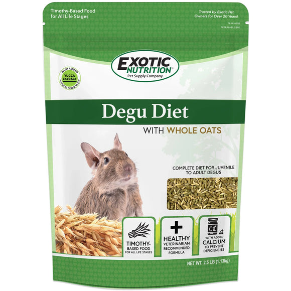 Exotic Nutrition Degu Diet with Whole Oats Degu Food