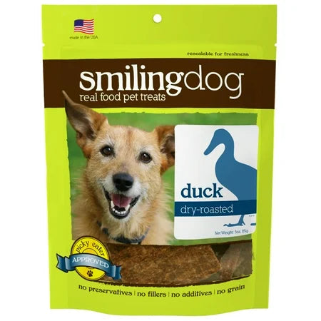 Herbsmith Smiling Dog Treats Dry Roasted Duck