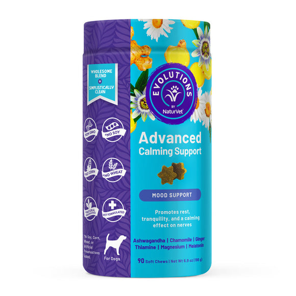 NaturVet Evolutions Advanced Calming Soft Chews`for Dogs