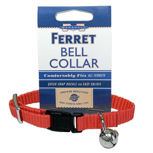 Marshall Pet Products Ferret Bell Collar Red (3/8)