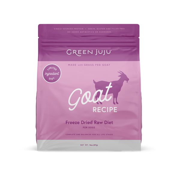 Green Juju Limited Ingredient Freeze-Dried Raw Goat Recipe for Dogs