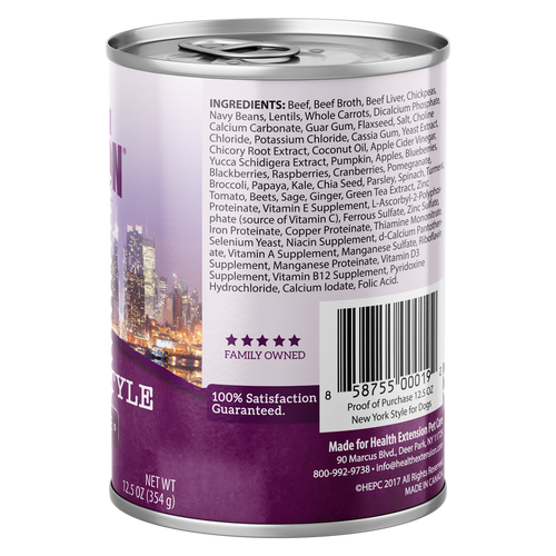 Health Extension Grain Free New York Style - Beef Recipe Wet Dog Food