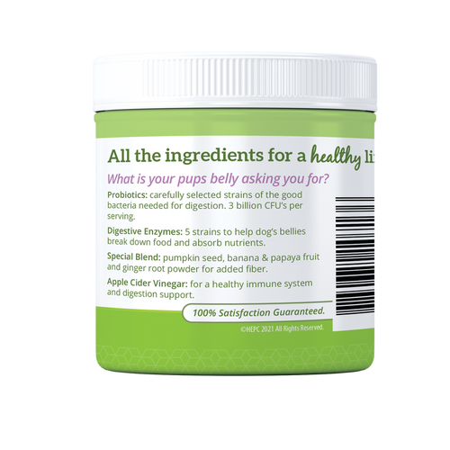 Health Extension Holistic Belly + Immunity Digestive Probiotic Supplement for Dogs