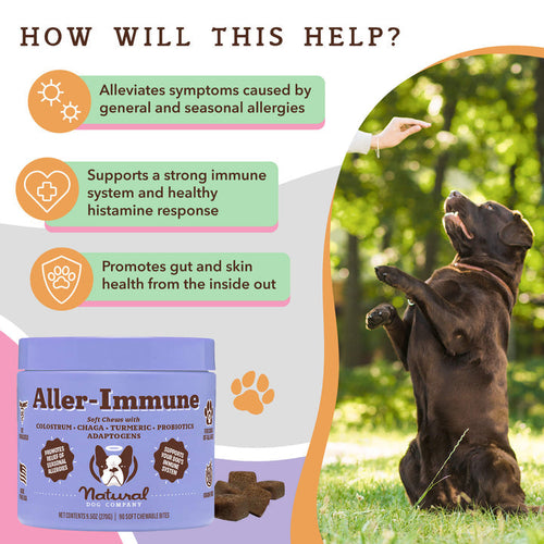 Natural Dog Company Aller-Immune Supplement Dog Chews