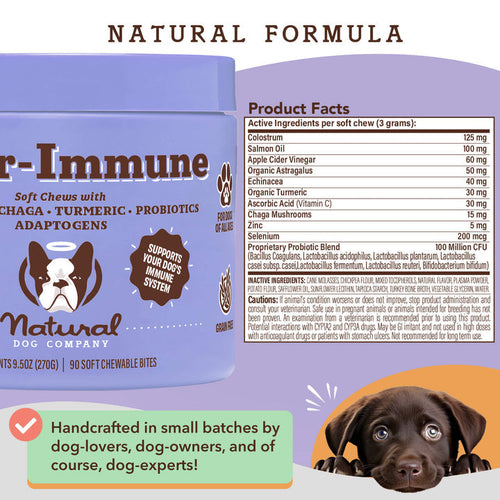 Natural Dog Company Aller-Immune Supplement Dog Chews