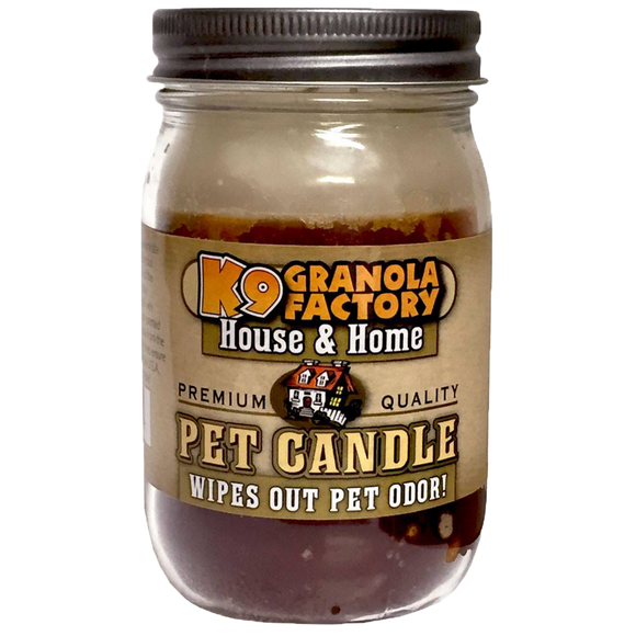 K9 Granola Factory House & Home Collection, Banana Nut Bread Pet Odor Eliminator Candle (16 oz)