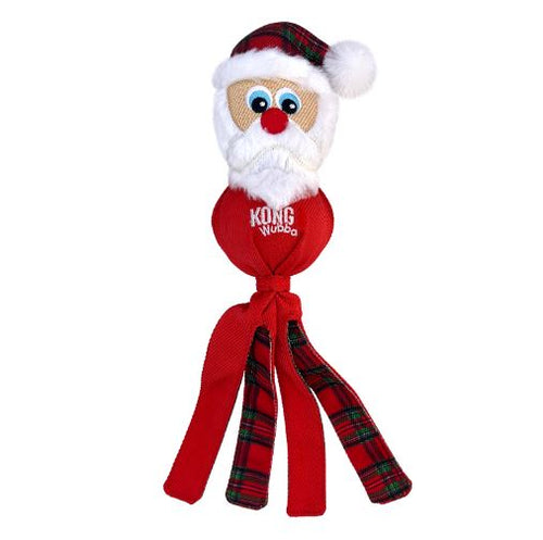 KONG Christmas Holiday Wubba Assorted Festive Characters Tug and Fetch Dog Toy